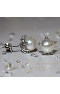 Orecchini perle mare e diamanti cod.4764TR